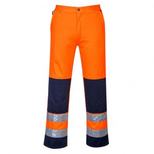 Portwest Seville Hi-Vis Contrast Work Trousers, orange marine, XXL | Krähe Workwear