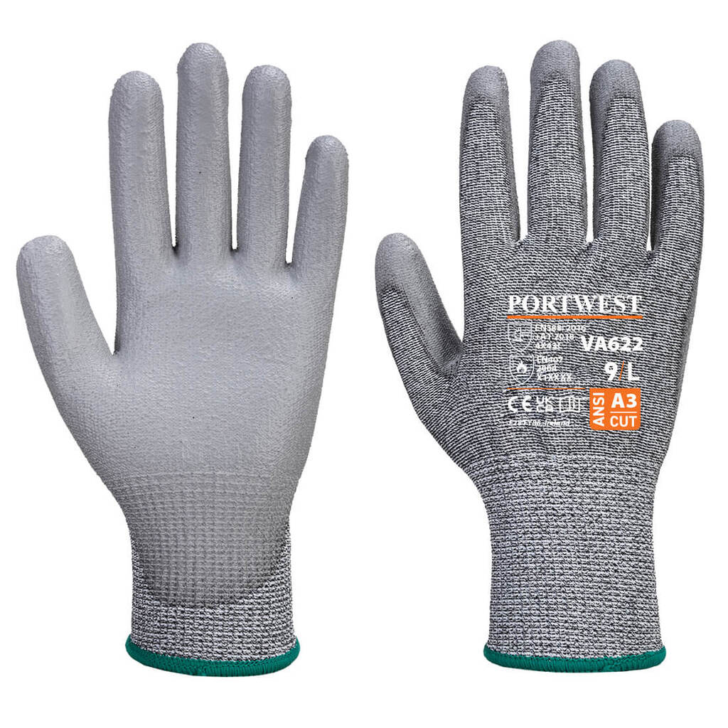 Portwest Vending MR Cut PU Palm Glove, grau, XL | Krähe Workwear