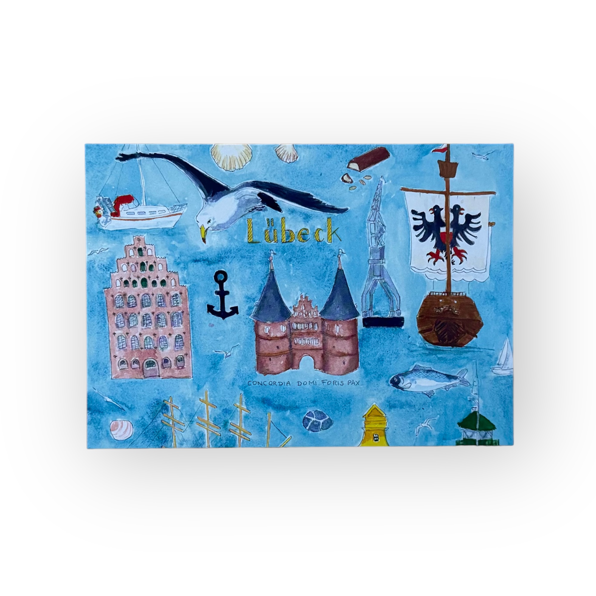 Postkarte Lübeck-Illustration | Lübeck Places Shop