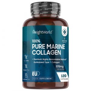 Marine Collagen – 1170mg 120 Meereskollagen Kapseln – Hydrolyzate Type 1 NatiCol Kollagen Kapseln – für gesunde Haut, Knochen & Gelenken | ShytoBuy