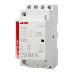 RELPOL RXC25-22-D024 Installationsschütz 24V DC 25A 2 Schliesser + 2 Öffner | elotronics