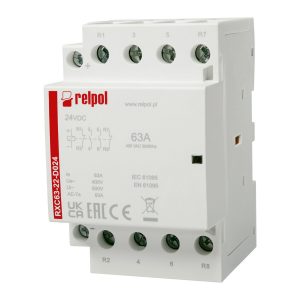 RELPOL RXC63-22-D024 Installationsschütz 24V DC 63A 2 Schliesser + 2 Öffner | elotronics