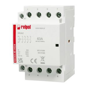 RELPOL RXC63-40-A024 Installationsschütz 24V AC 63A 4 Schliesser | elotronics