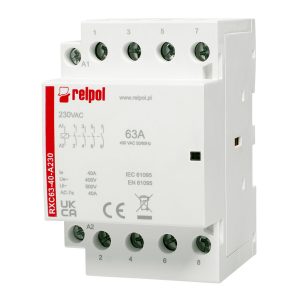 RELPOL RXC63-40-A230 Installationsschütz 230V AC 63A 4 Schliesser | elotronics