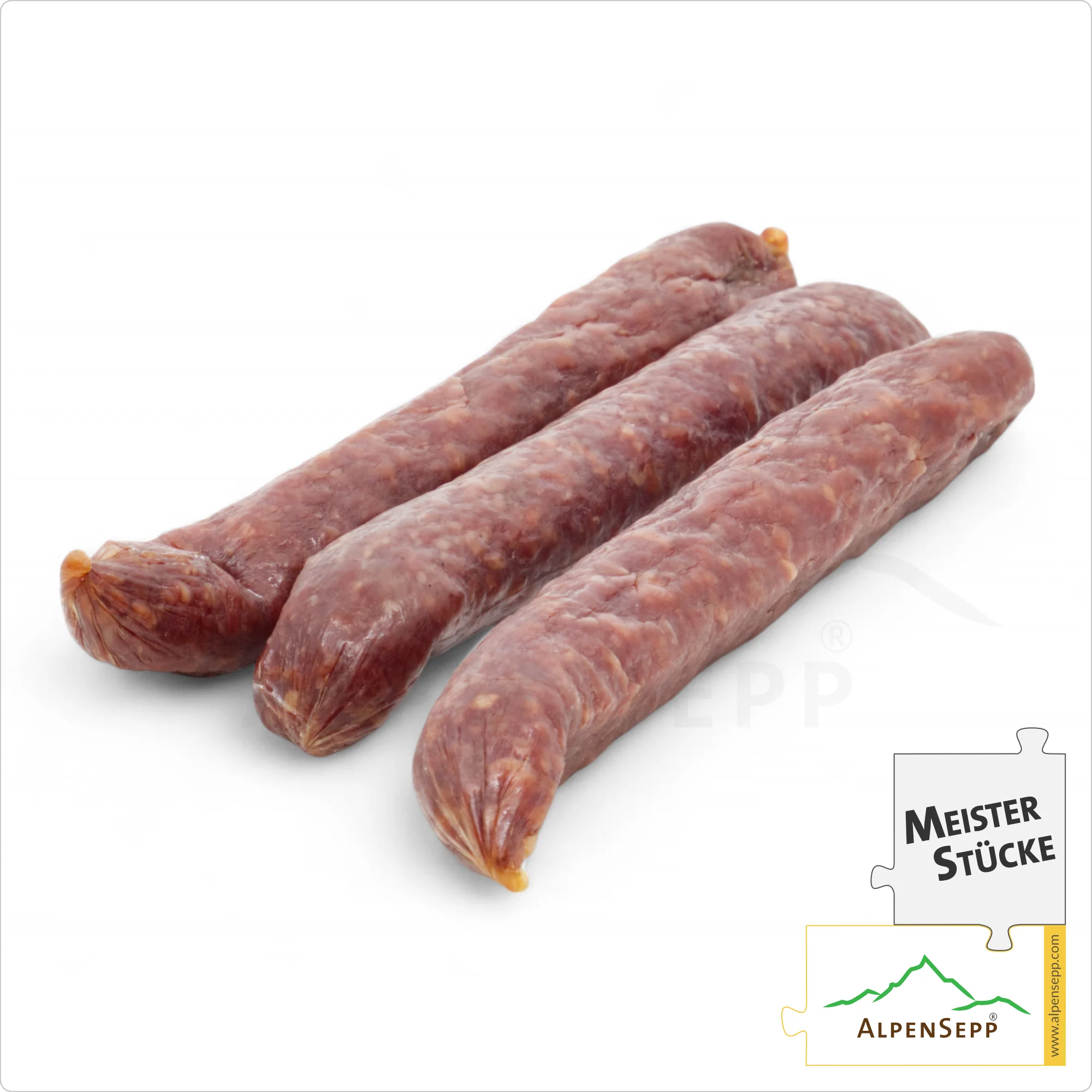 RINDSWURZEN | geräucherte Kaminwurz aus 100% Rindfleisch | mild-würzige PREMIUM Wurst | 3 Stück | Alpen Sepp - Alpengenuss