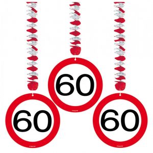 Verkehrsschild 60 Rotorspirale Fest-Deko | Karneval-Universe