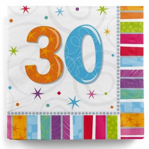 Servietten 30. Geburtstag Party Deko | Karneval-Universe