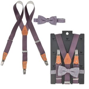 Hosenträger Kinder Set mit Fliege Jungen “KIDS” Lilac Mayson | Ordnung und mehr