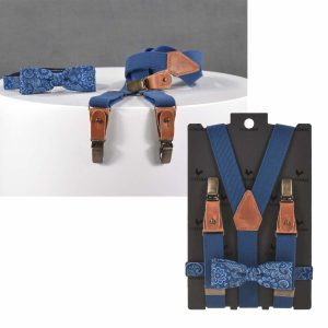 Hosenträger Kinder Set mit Fliege Jungen “KIDS” Urban Paisley | Ordnung und mehr