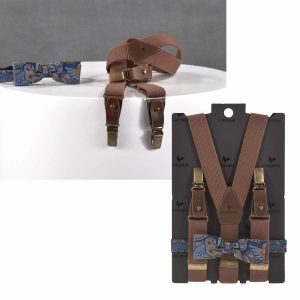 Hosenträger Kinder Set mit Fliege Jungen “KIDS” Paisley Charm | Ordnung und mehr