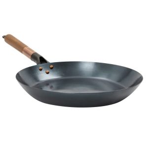 Barebones Camping Pfanne 30cm “Steel Skillet” Vintage Retro Design mit Holzgriff – Raumzutaten.de | Online Shop | raumzutaten