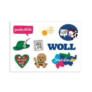 Stickerbogen Sauerland, WOLL! | WOLL Onlineshop