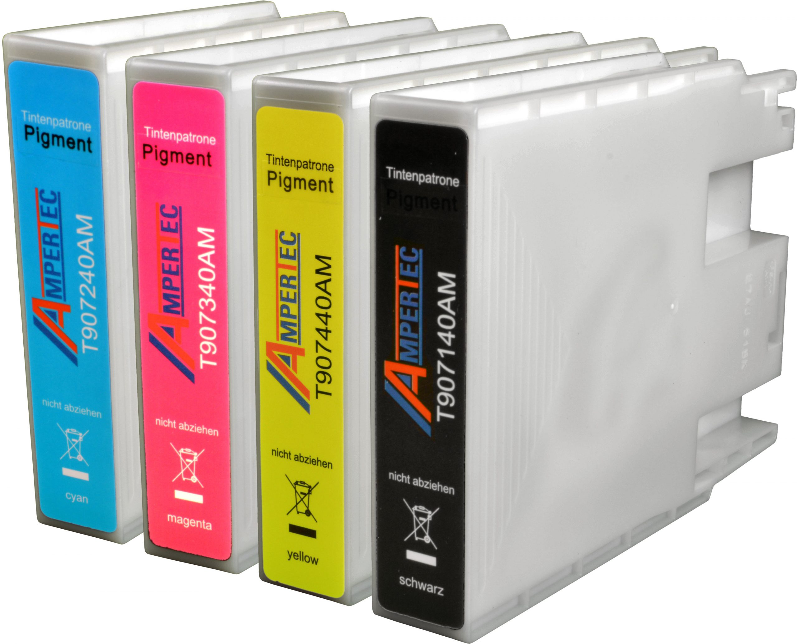 4 Ampertec Tinten ersetzt Epson C13T9071 - 9074 4-farbig | Tonerpreis