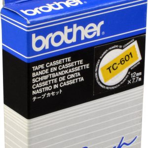 Brother P-Touch Band TC-601 schwarz auf gelb 12mm / 7,7m laminiert | Tonerpreis