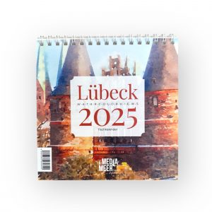Tischkalender Lübeck Watercolorviews 2025 | Lübeck Places Shop