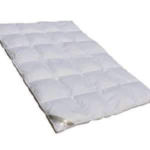 Hofmann White Sibiria Schneegänseflaum Daunendecke mit Außensteg 6×6 200×200 cm | Betten Hofmann