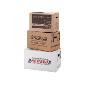 1000 x Umzugskartons mit Logodruck (Spedition) | Der-Umzugsshop
