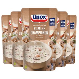Unox – Cremige Pilzsuppe – 5x 570ml | Foodworld-XL
