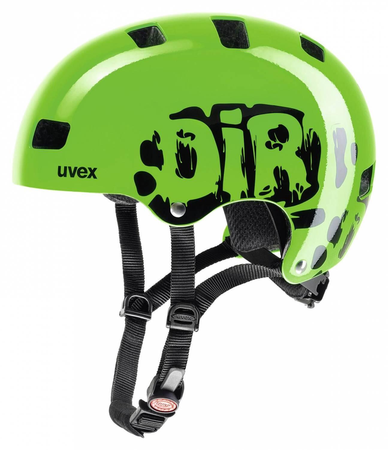 uvex Kid 3 Kinder-Fahrradhelm (55-58 cm, 10 dirtbike green) | Sportolino