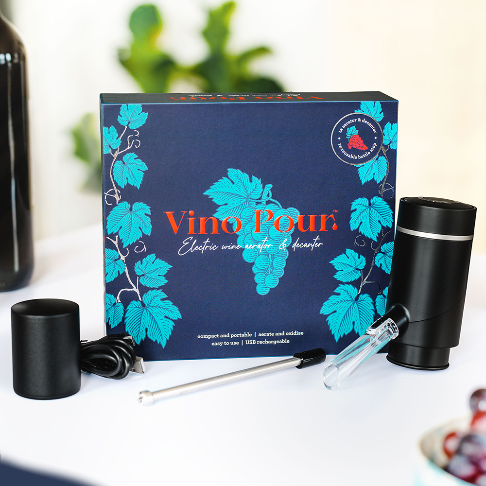 Vino Pour elektrischer Wein-Belüfter und -Dekanter, Geschenk Männer, Geschenk Freund, Geschenk Bruder, Witzige Geschenke, Romantische Geschenke,