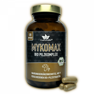 MYKOMAX – Bio Pilzkomplex – 9 verschiedene Pilze – 120 Kapseln | naturalie.de