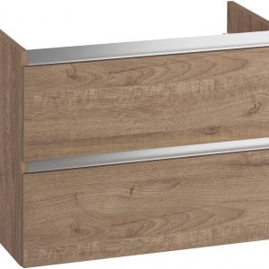 Saqu Gaia Waschbeckenunterschrank ohne Griff 80×50,5×60 cm Toffee | Saniweb