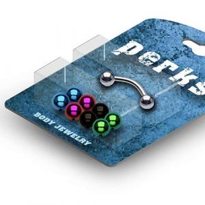 Augenbrauen Piercing Bonus Packung mit 10 verschiedenen Kugeln | cristal-jewelry