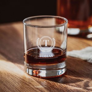 Personalisierbares Whisky Glas mit Monogramm, Geschenk Männer, Geschenk Freund, Geschenk Bruder, Geschenk Papa, Witzige Geschenke, Romantische