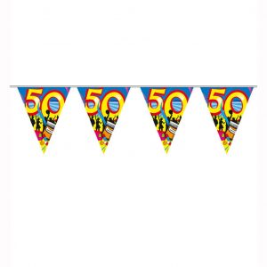 Geburtstagsgirlande Swirls 50 Jahre Geburtstagsparty Zubehör | Karneval-Universe